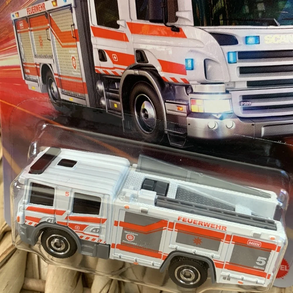 Scania P 360 Fire Truck Matchbox Car New 2025 FireTruck Engine Emergency Vehicle